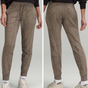 Lululemon Warm Down Jogger Pants ~Thread Dye Rover Black ~Size 4